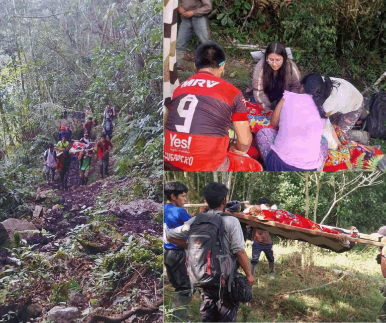 Chachapoyas: trasladan en camilla por cinco horas a madre y bebé prematuro, ahora se espera apoyo con traslado aéreo