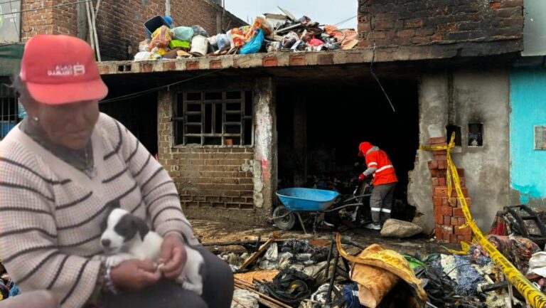 Trujillo: Incendio en Víctor Larco deja sin hogar a una pareja de ancianos 