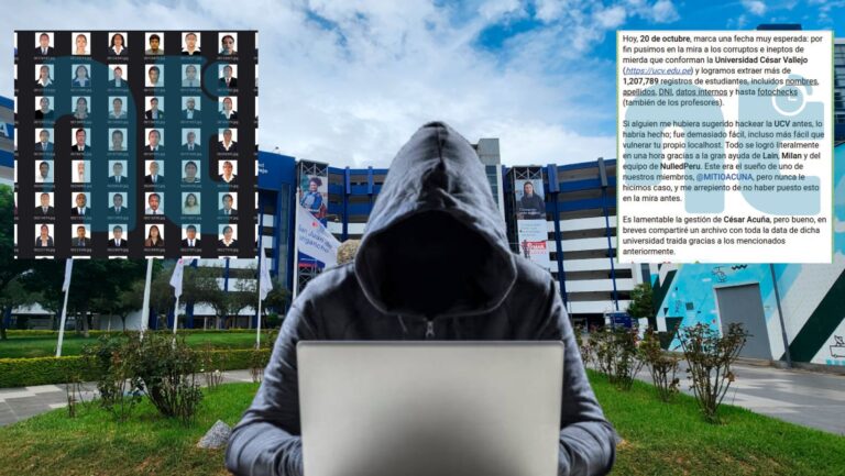 Otra vez: Hackean base de datos de la Universidad César Vallejo y filtran información de miles de estudiantes