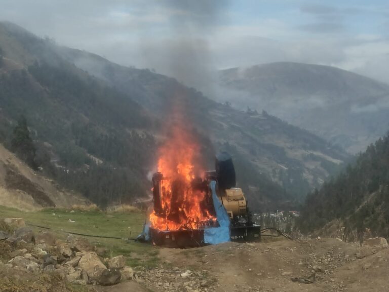 Golpe certero a la minería ilegal en Cusco: Destruyen equipos y campamento en Quebrada Pumachaca de Paucartambo