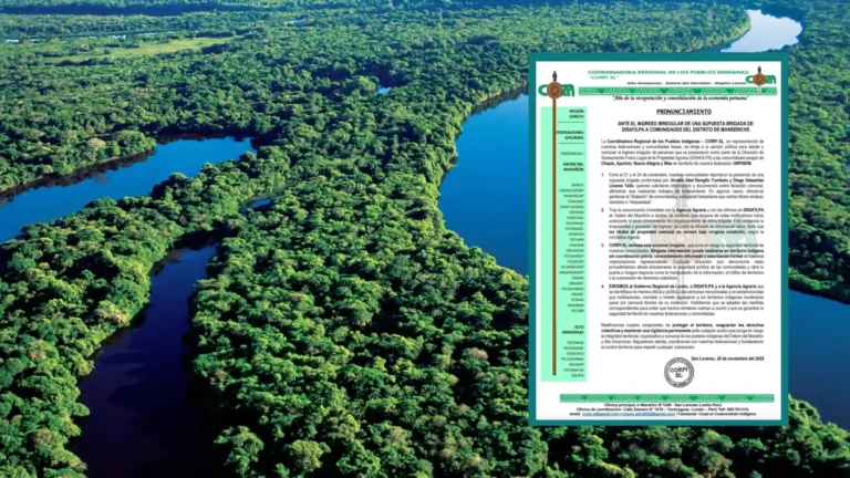 Cuatro comunidades Awajún de Manseriche denuncian ingreso irregular de funcionarios falsos