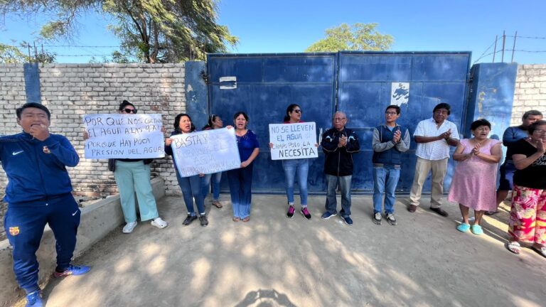 Moradores del A.H. Campo Polo protestan por falta de agua y exigen solución a EPS Grau