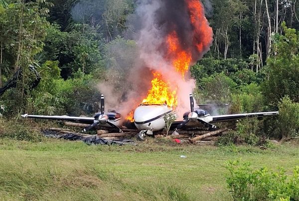 El operativo permitió destruir tres avionetas y ocasionó una pérdida económica cercana al millón de dólares a las organizaciones criminales involucradas. (Foto: Difusión)