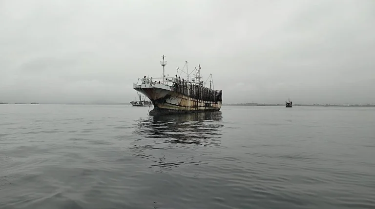 El informe Environmental Justice Foundation advierte que la falta de transparencia y control en alta mar permite prácticas destructivas y violaciones sistemáticas de derechos humanos en la pesquería de pota del Pacífico Sudoriental. (Fotos: EJF)
