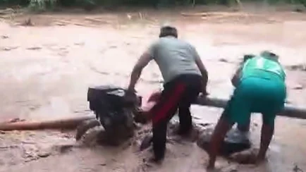 Las quebradas Tíoyacu y El Pavo se desbordaron tras las intensas lluvias en el valle del Biavo. (Foto: Inforegión)