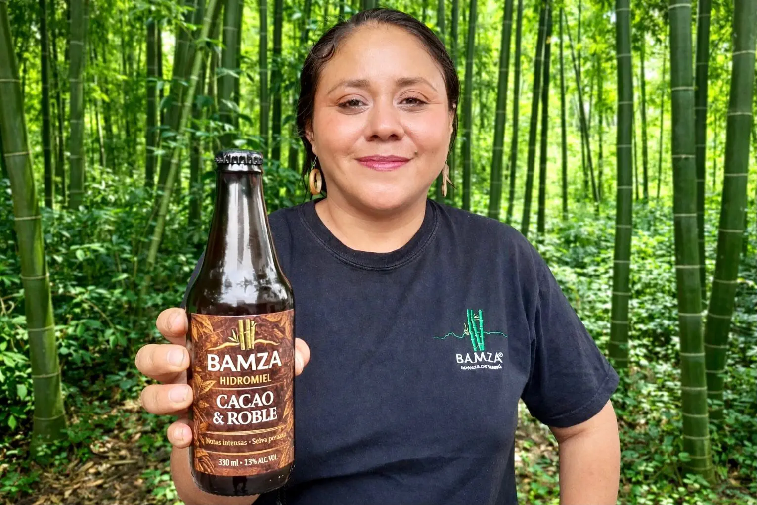 Damas, gerente general de Bamza, ha logrado posicionar su cerveza artesanal de bambú y su hidromiel en el competitivo mercado de bebidas artesanales. (Foto: Difusión)