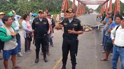Productores de arroz iniciaron una huelga nacional indefinida y bloquearon carreteras para exigir medidas urgentes frente a la crisis que atraviesa el sector. (Foto: Difusión)